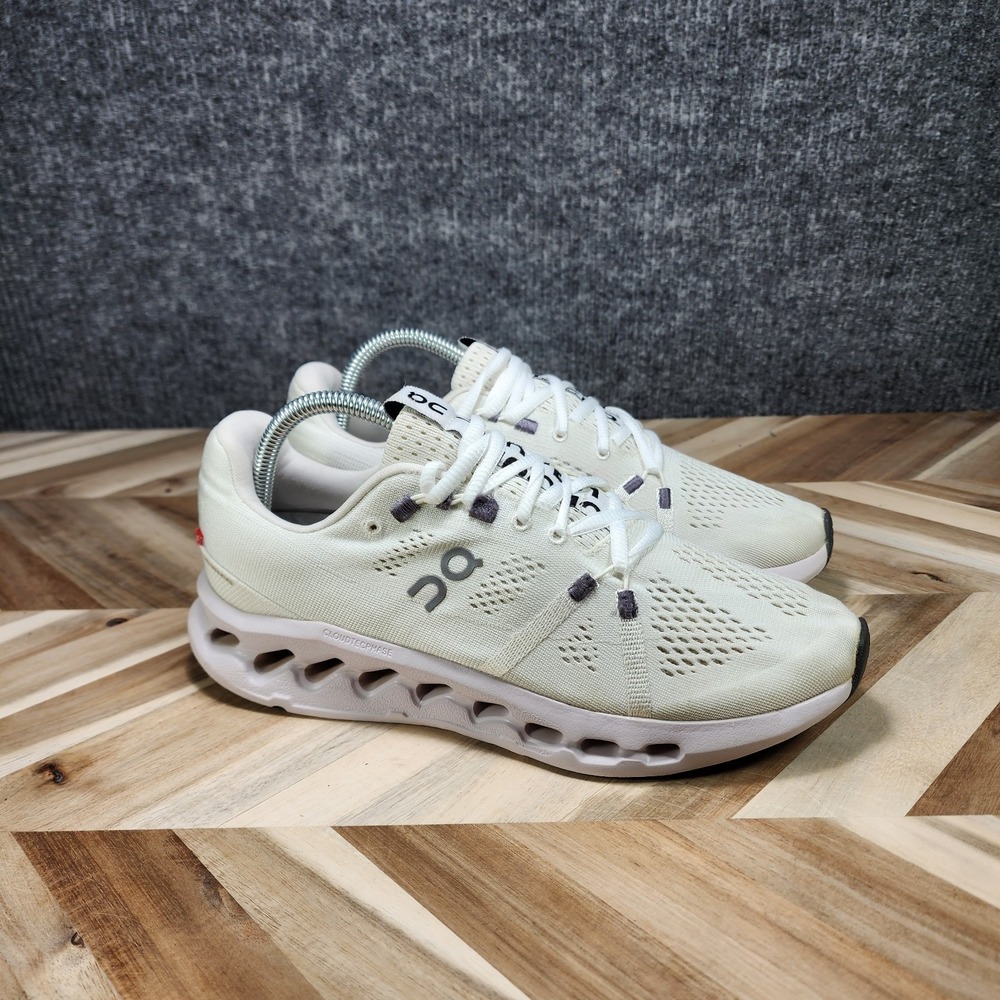 On Cloudsurfer Womens Size 9 White Frost Athletic Running Shoes Sneaker Comfort